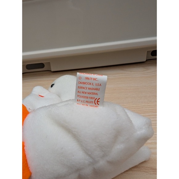 Vintage Ty Beanie Babies Gracie the Goose Style 4126 Plush Stuffed Animal Toys - Picture 6 of 6